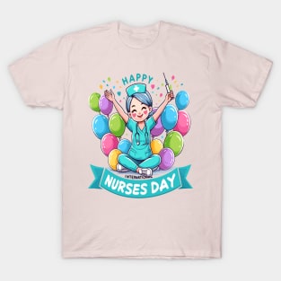 Joyful Nurses Day Celebration T-Shirt